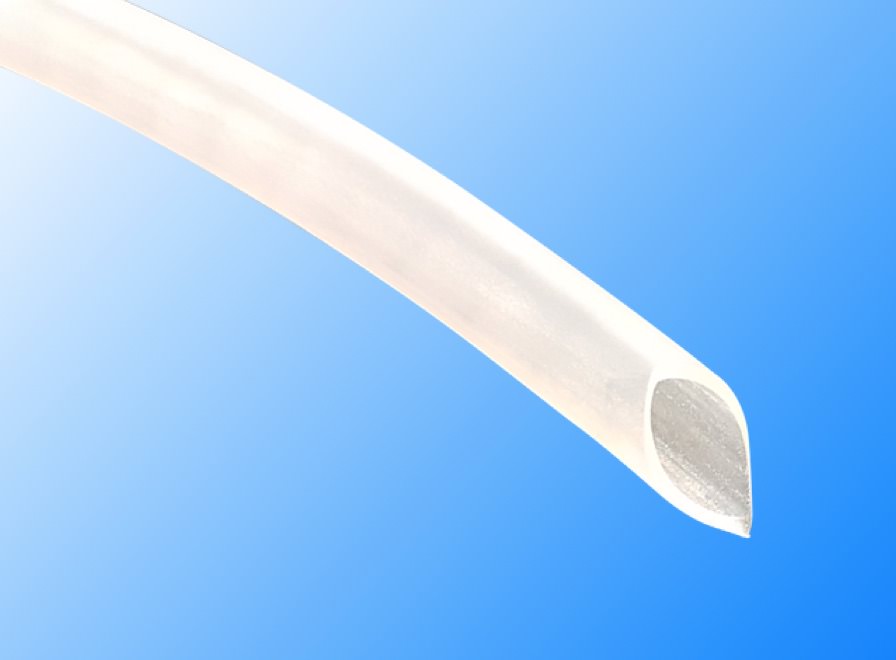 Tubo de silicone sem tecido